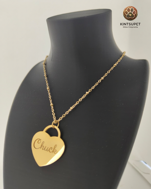 COLLANA MAXI MODELLO HEART (gold)