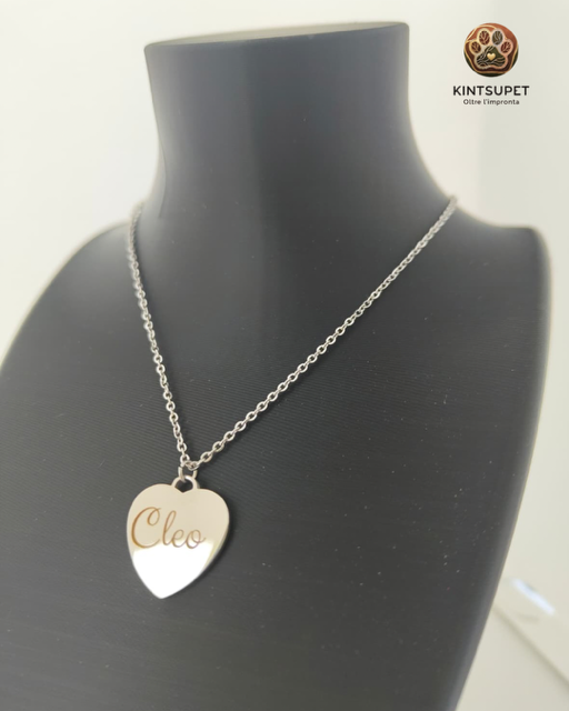 COLLANA MAXI MODELLO HEART (silver)