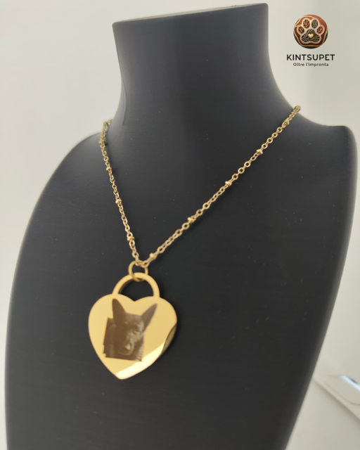 COLLANA MAXI MODELLO HEART (gold)