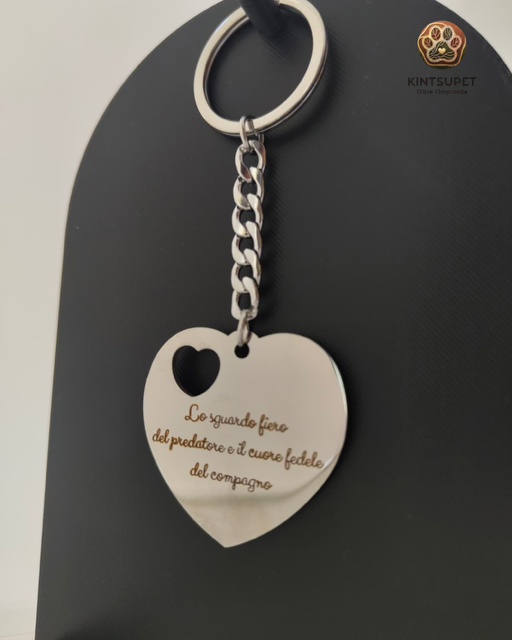 PORTACHIAVI MODELLO HEART (silver)