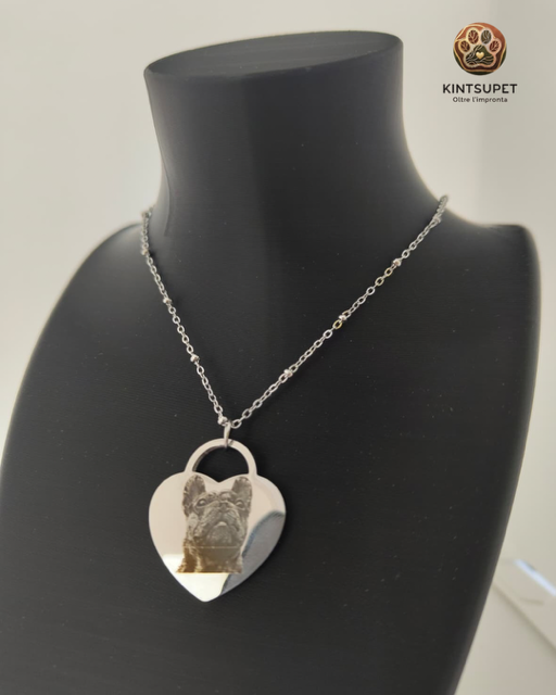 COLLANA MAXI MODELLO HEART (silver)
